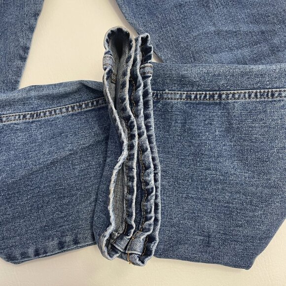 Wrangler Retro Jeans Men's 40x32 Blue Denim Slim Straight Medium Wash Stretch - Picture 15 of 15